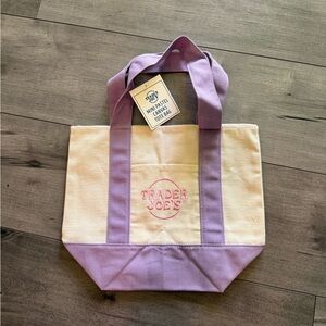 Trader Joe’s Mini Pastel Canvas Tote Bag